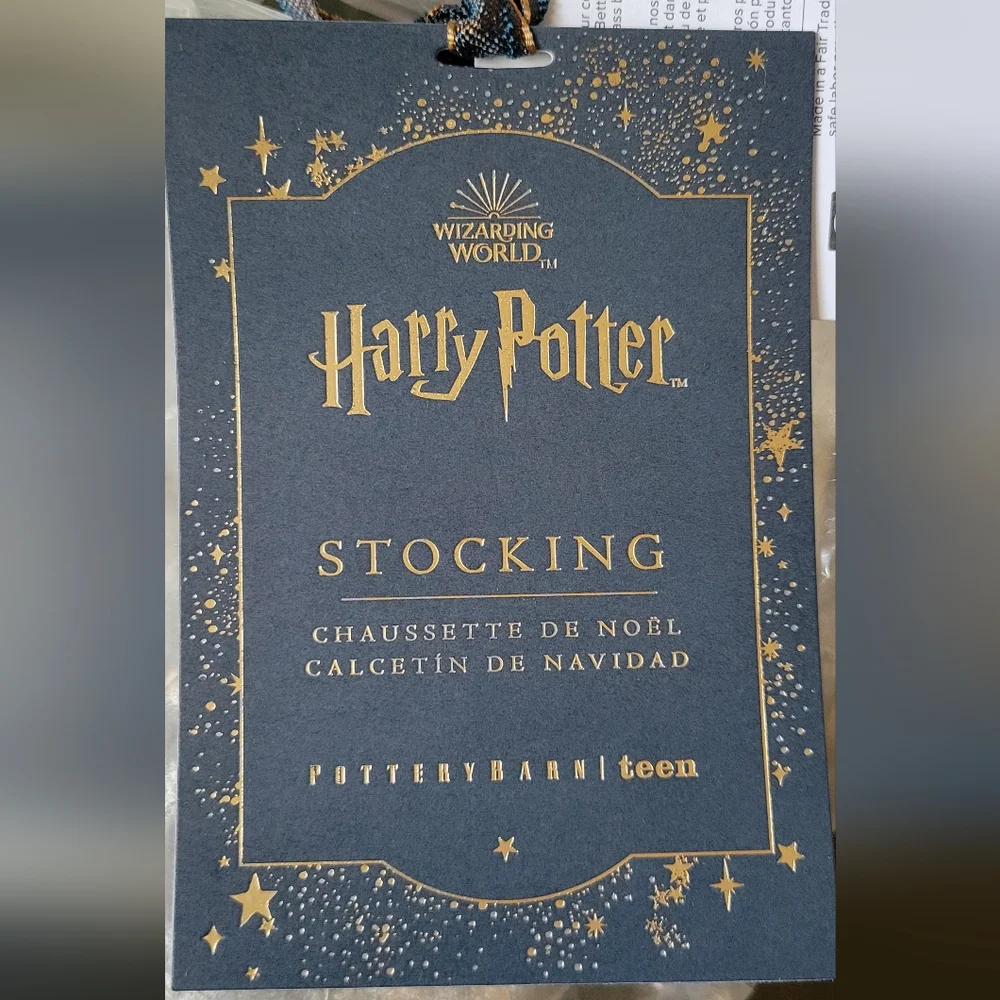 Pottery Barn Harry Potter HERBOLOGY Christmas Stocking Embroidered Whimsigoth